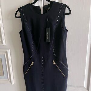DKNY dark navy sheath dress size 8